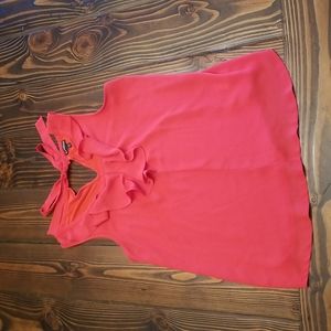 Express ruffled sleeveless top size medium